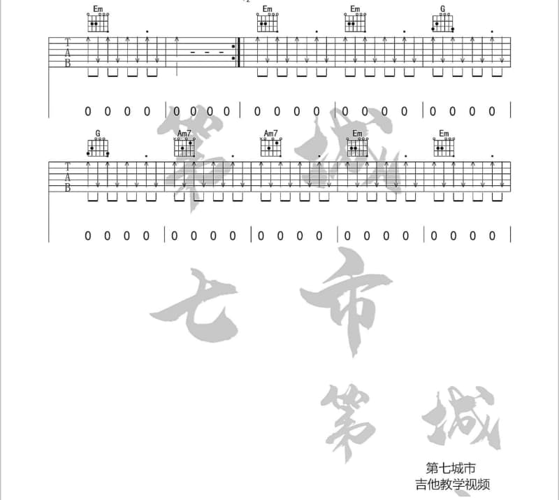《你在我最深的心底》吉他谱_张杉弟