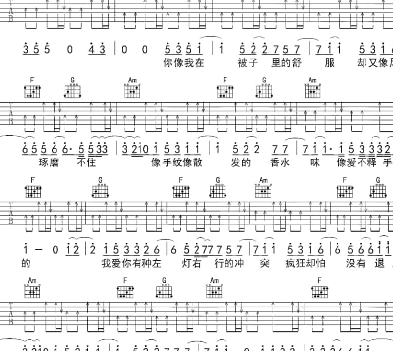 《Big Wild River》吉他谱_陈雪燃
