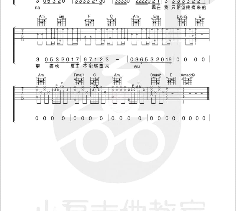 《成人的世界你也许不懂》吉他谱_陈雅森