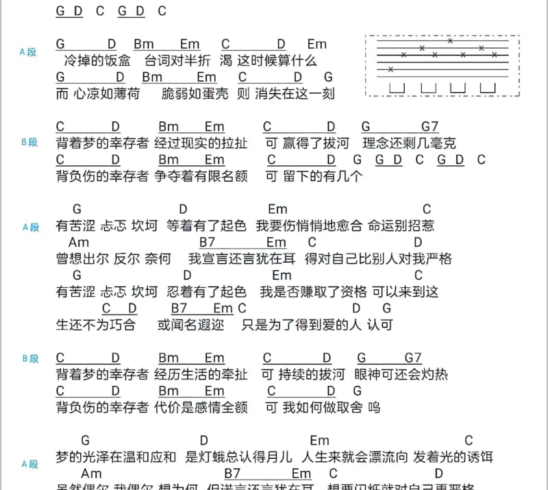 《爱上你等于爱上了错》吉他谱_张振宇