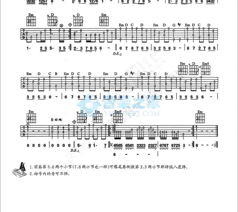 《不要用这样的眼神看着我》吉他谱_张振宇