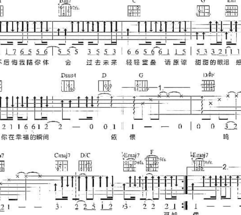 《灰姑娘》吉他谱_张紫宁