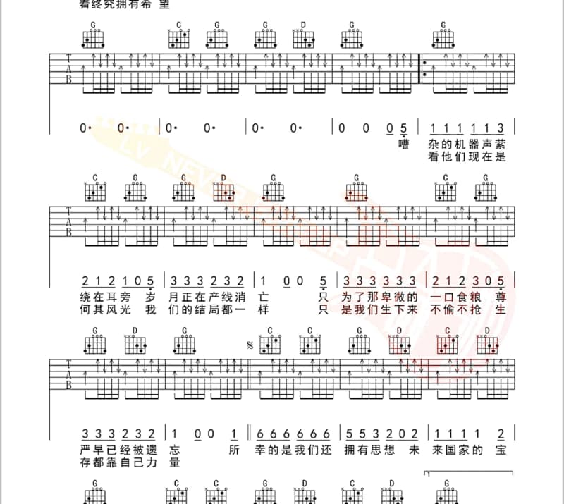 《走后》吉他谱_陈雅森