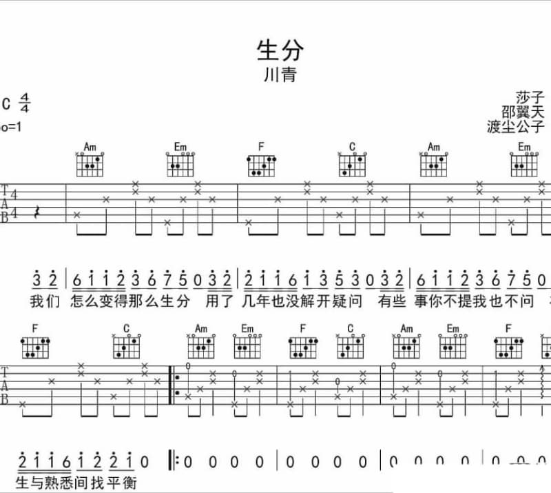 《她的梦》吉他谱_章智捷