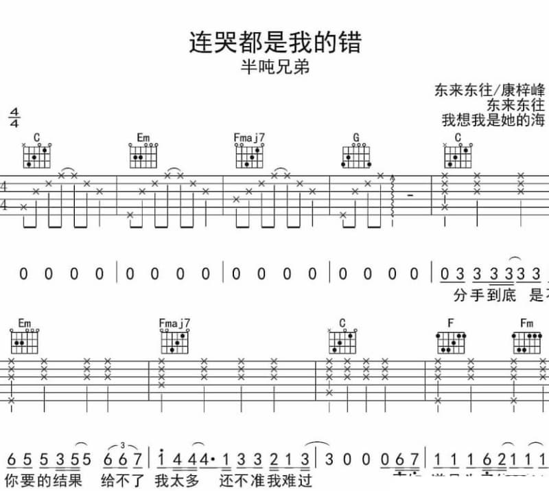《要死也要痛快地死去》吉他谱_赵潮