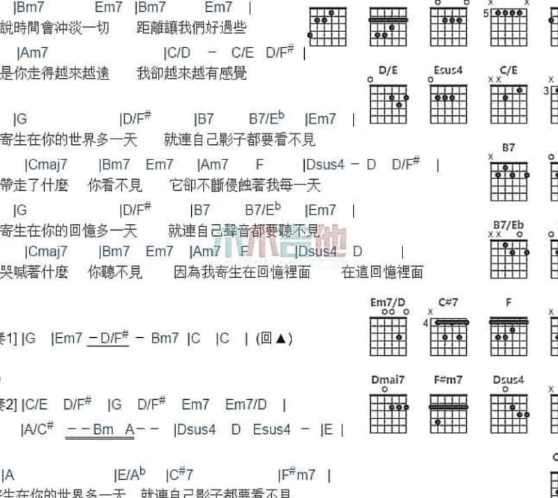 《May I》吉他谱_陈亦洺