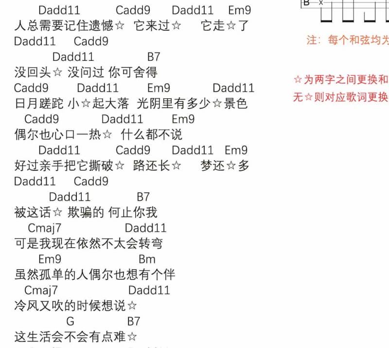 《欲爱歌》吉他谱_钟立风