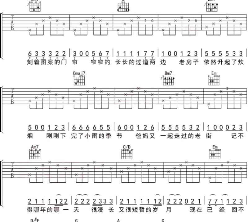《爱的预期》吉他谱_钟子炫