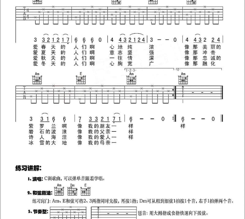《成全我吧Dj小鱼儿版》吉他谱_成泉