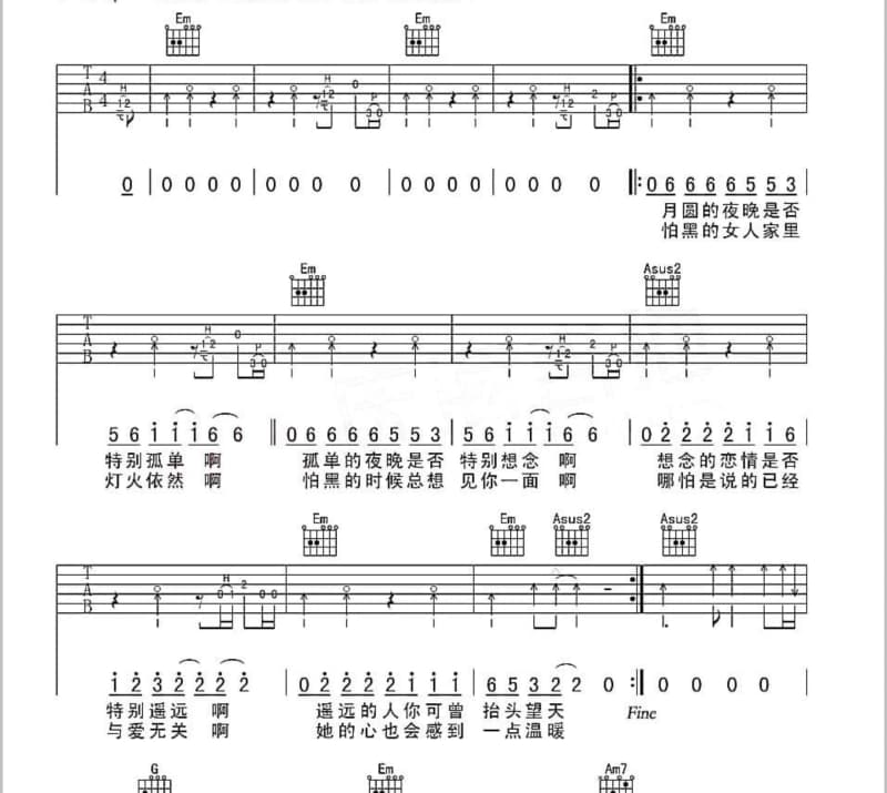 《成全我吧舞曲版》吉他谱_成泉
