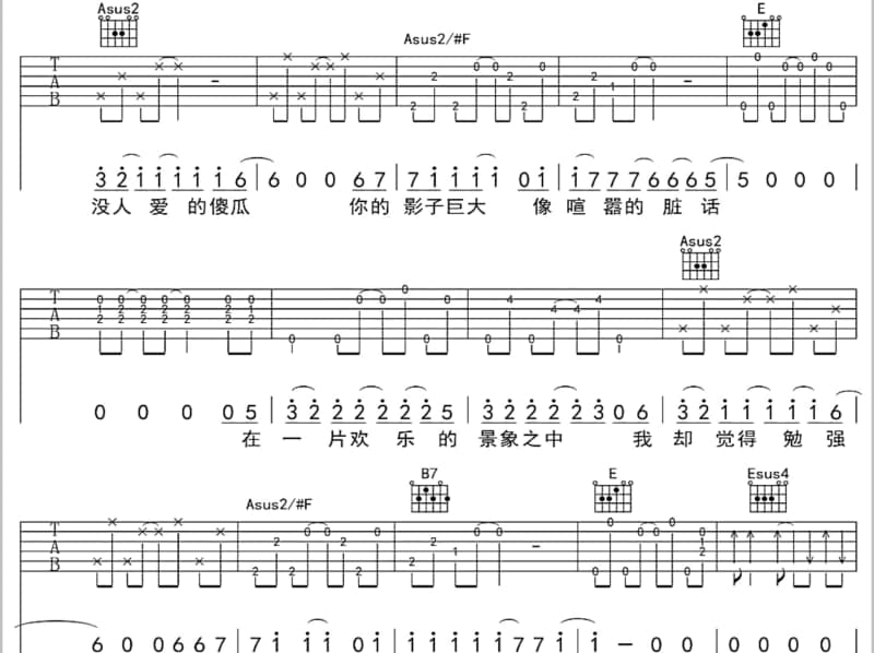 《心愿》吉他谱_赖美云