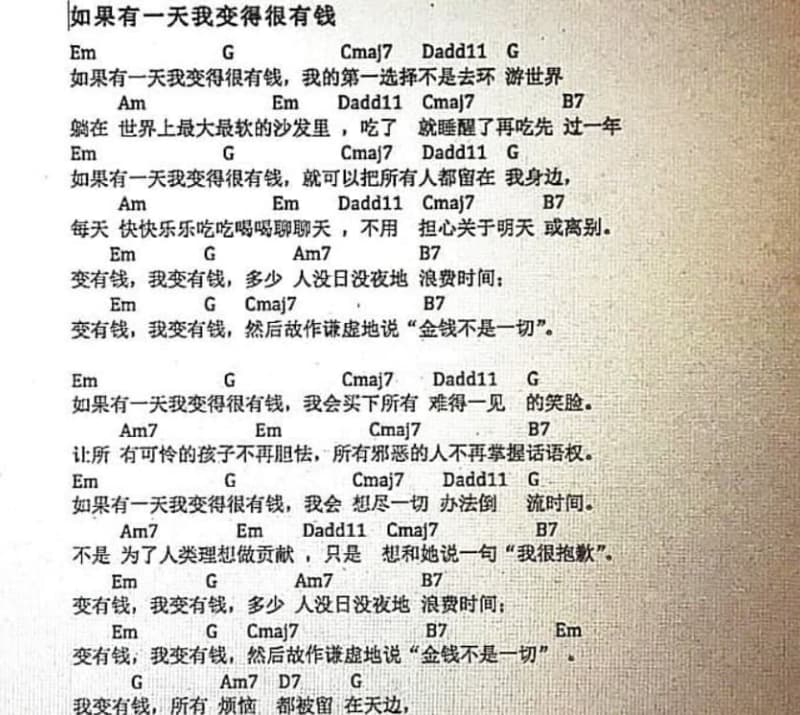 《假装淡定》吉他谱_单色凌