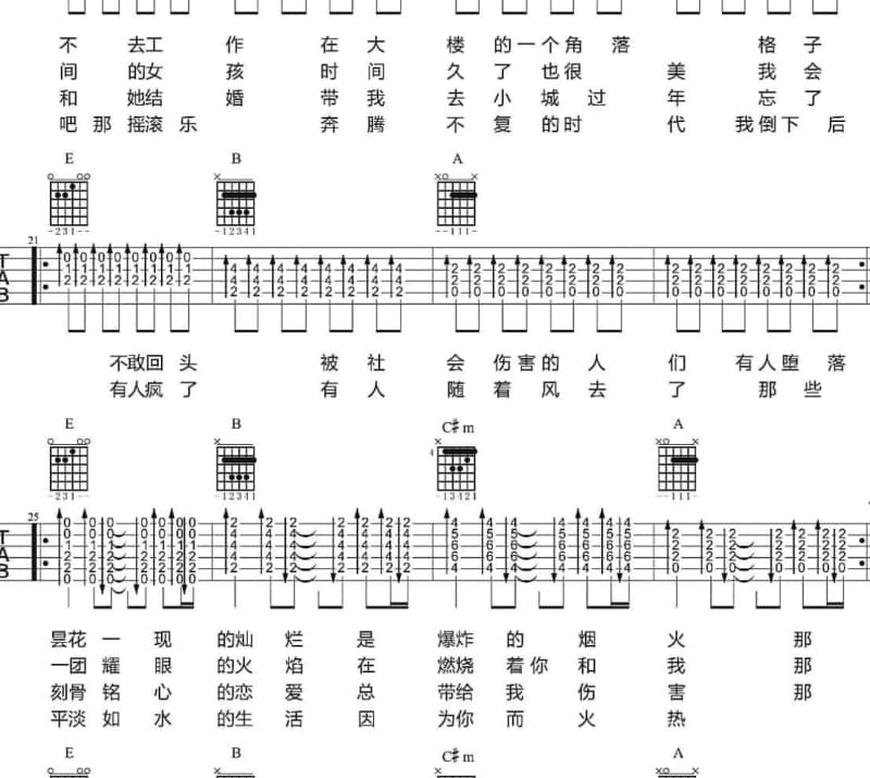 《感恩》吉他谱_旦曲阿帝