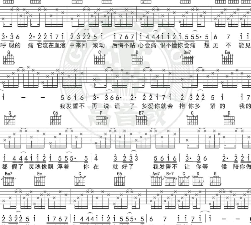 《如果我在拉萨遇见你》吉他谱_旦曲阿帝