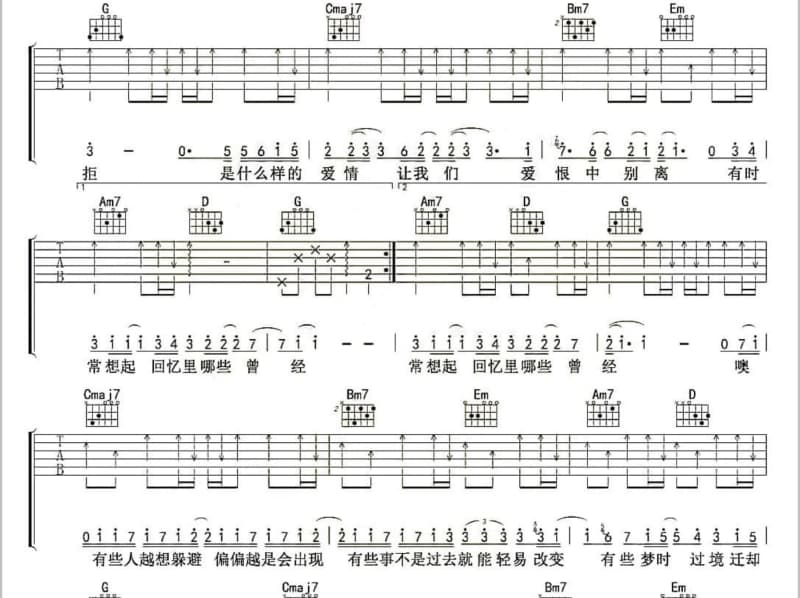 《挤不进你的世界》吉他谱_赖伟锋