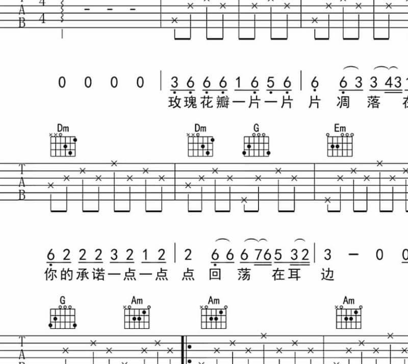 《燕子 黄灿》吉他谱_刀郎