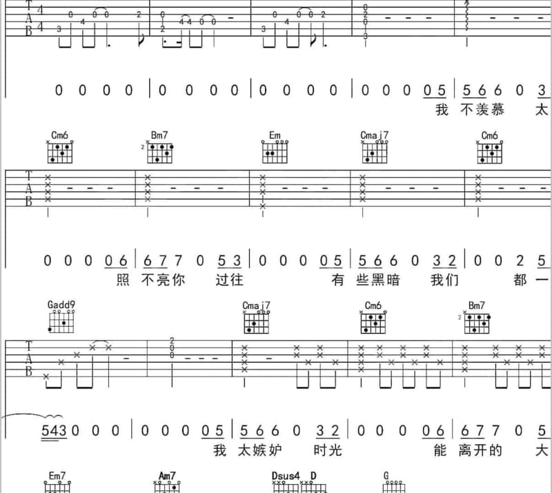 《小平头》吉他谱_阿雕