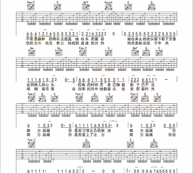 《你为我撑过的伞》吉他谱_范倪Liu