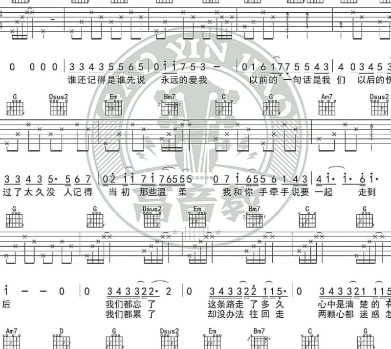 《那些小温柔》吉他谱_范朋飞