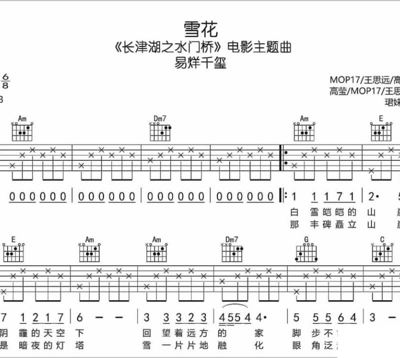 《我不是徐峥》吉他谱_冯雪刚