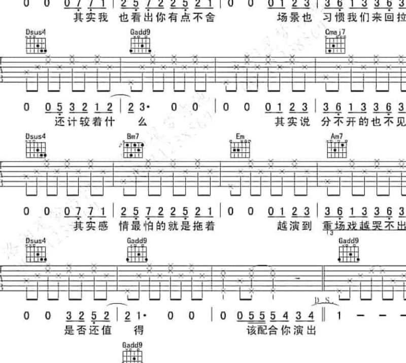 《北方少年》吉他谱_付飞翔