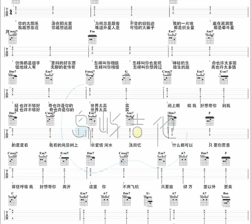 《爱的刀刃》吉他谱_付豪
