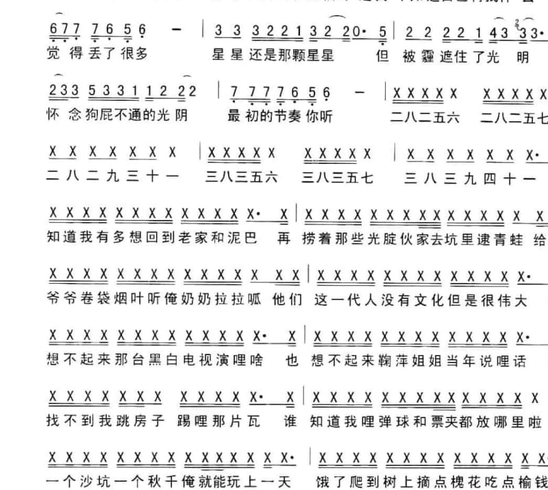 《你想要的我都没有》吉他谱_付豪