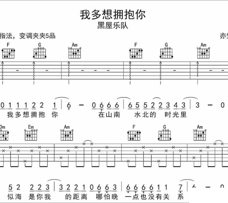 《南方丝绸路 - 孙维良》吉他谱_付林