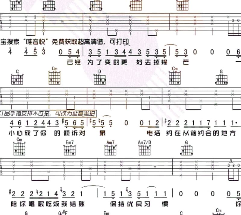 《东哥网络-伤心的哭》吉他谱_阿亮