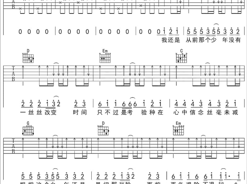 《保质期》吉他谱_老涵本人