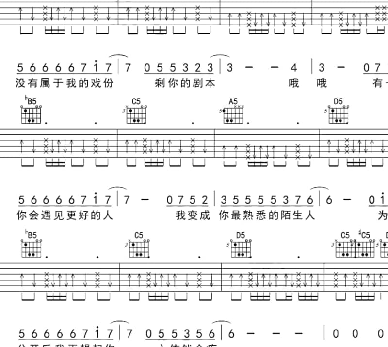 《让我欢喜让我忧》吉他谱_高林生