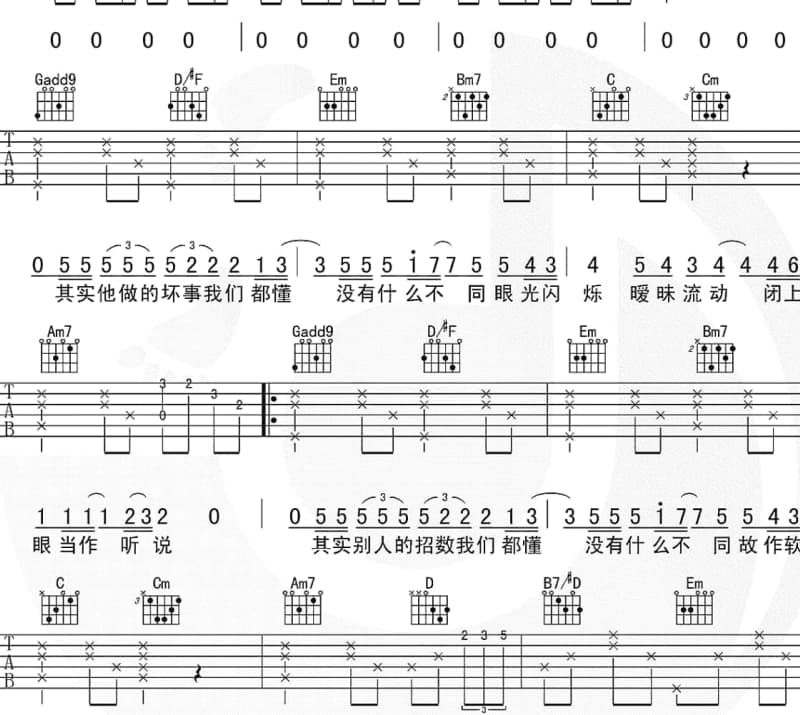 《破碎的人》吉他谱_高泽深