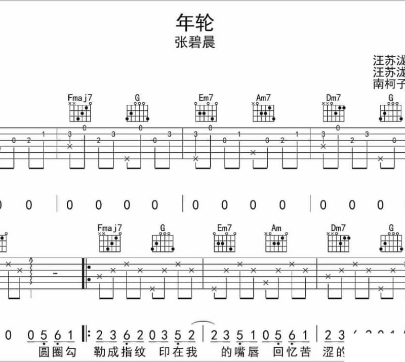 《甜而不腻》吉他谱_葛东琪