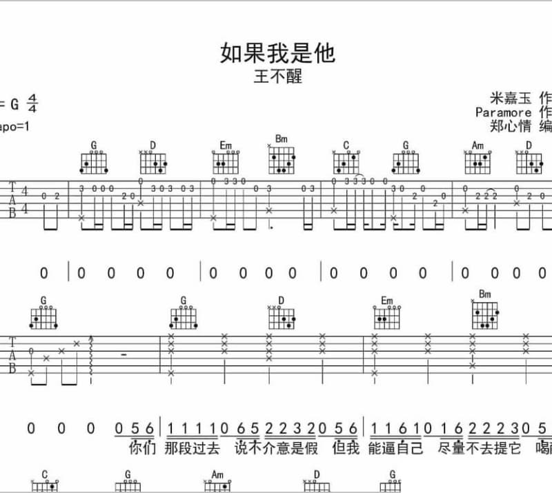 《嘎桑梅朵》吉他谱_根呷