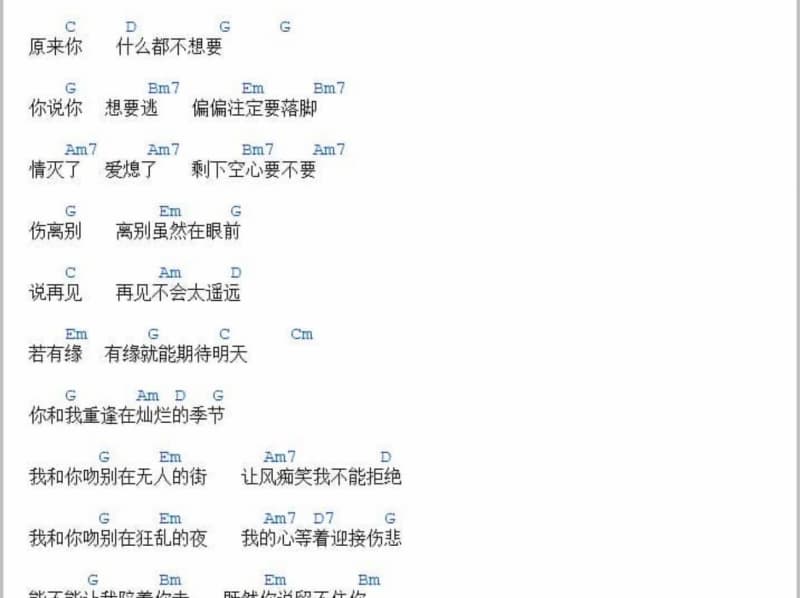 《友情多余暧昧未够》吉他谱_乐思言