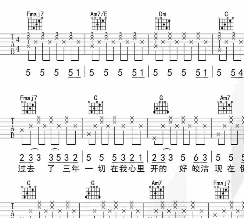 《寒冷的冬夜---阿牛哥》吉他谱_阿牛哥