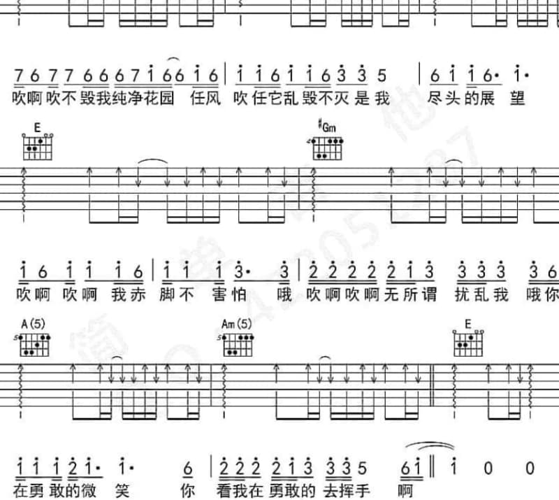 《光荣》吉他谱_郭力凡