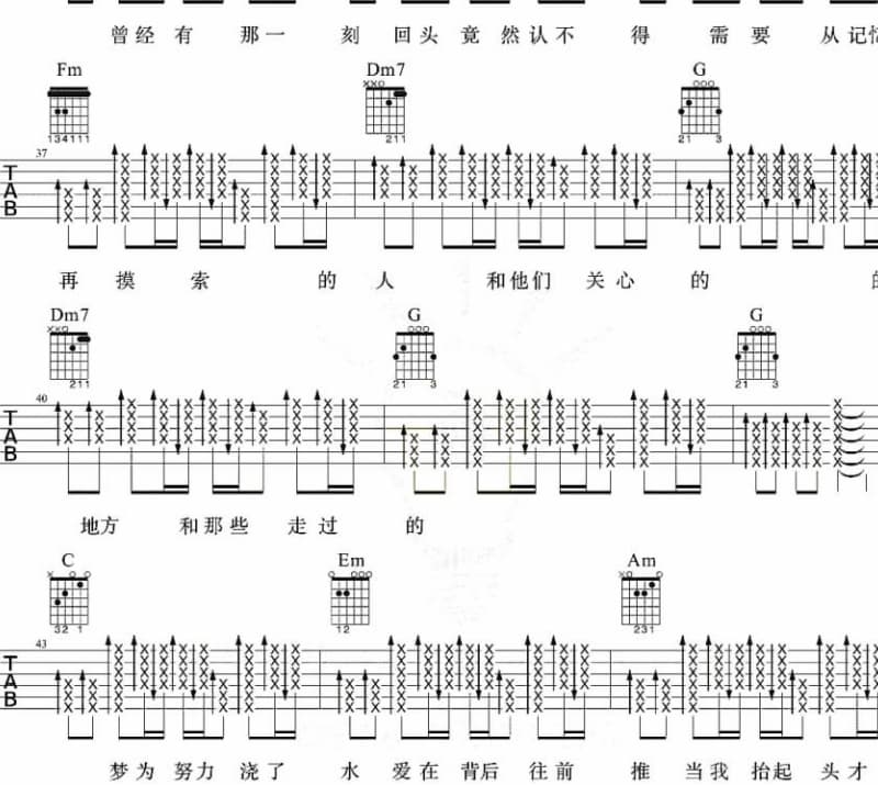 《有妈就有家》吉他谱_郭新龙
