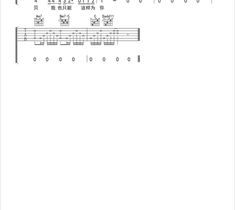 《我若能说天使的话语》吉他谱_哈辉