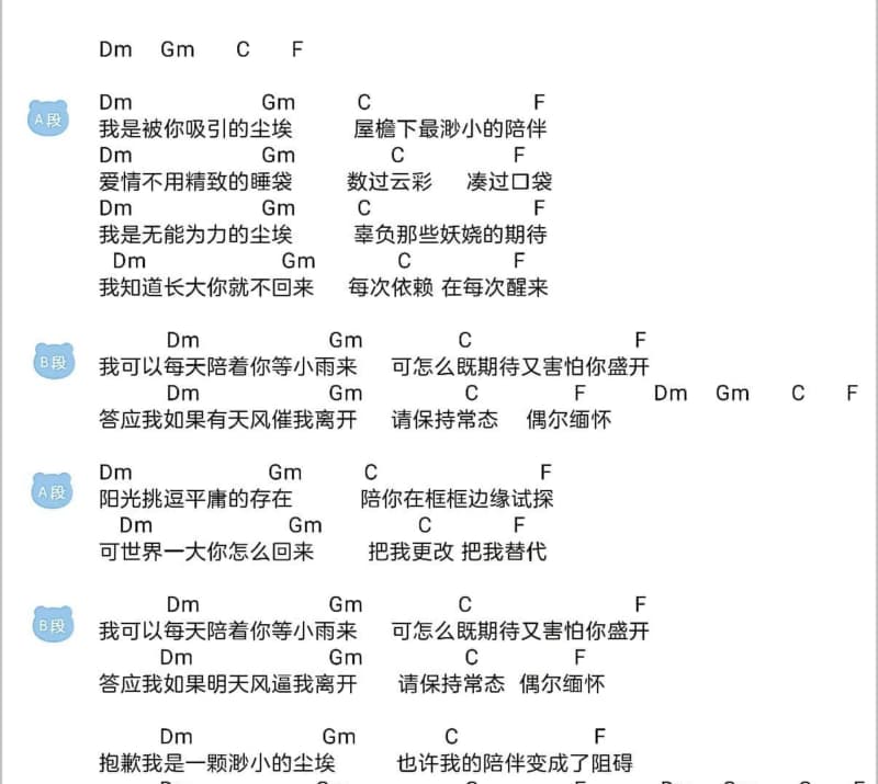 《我走后》吉他谱_阿权