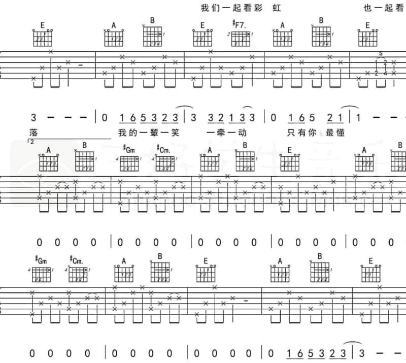 《平凡的样子》吉他谱_韩磊