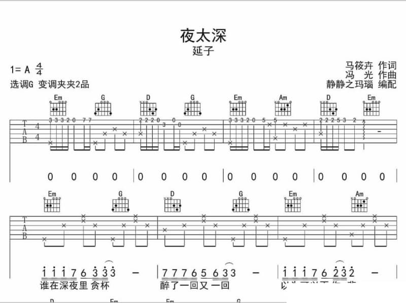 《伤了你的心》吉他谱_巴政喻