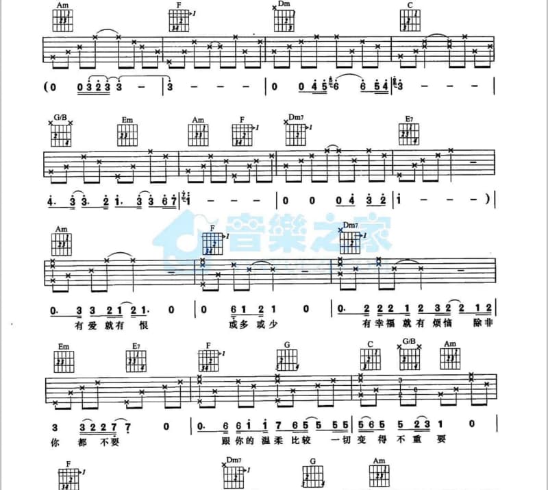 《情醉洮儿河畔》吉他谱_韩晓辉