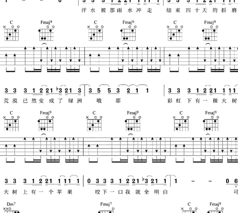 《东莞不相信眼泪》吉他谱_寒月