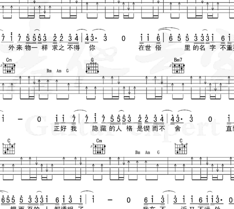 《桃之夭杳》吉他谱_寒月