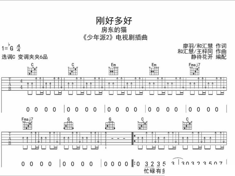 《明天的自己》吉他谱_冷漠/冯晓荣