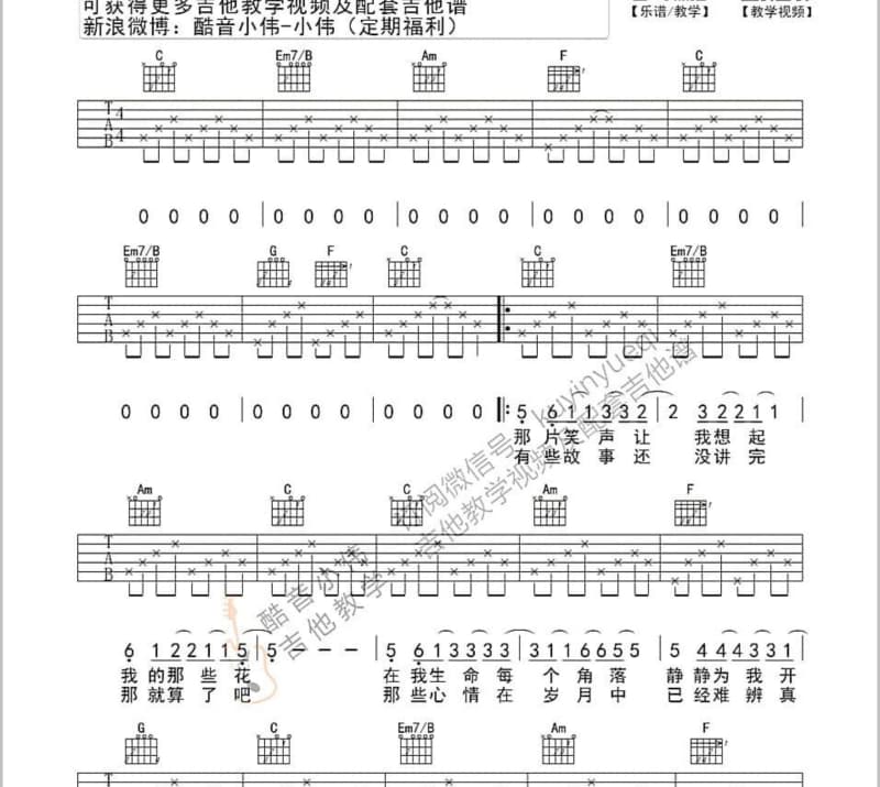 《我今生爱人是你》吉他谱_何龙雨