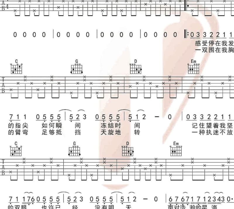 《这歌火不了》吉他谱_何龙雨