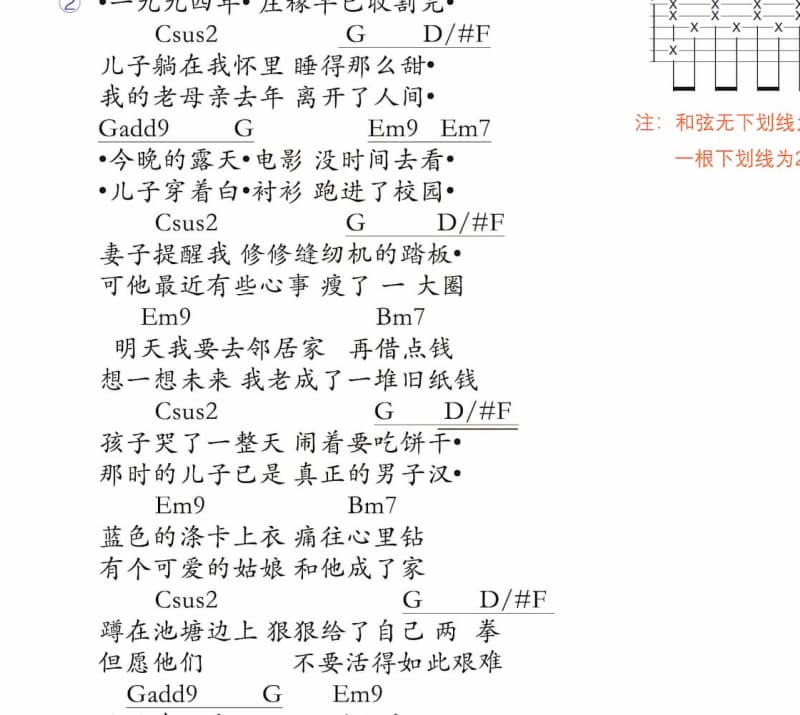 《雪花》吉他谱_贺一航