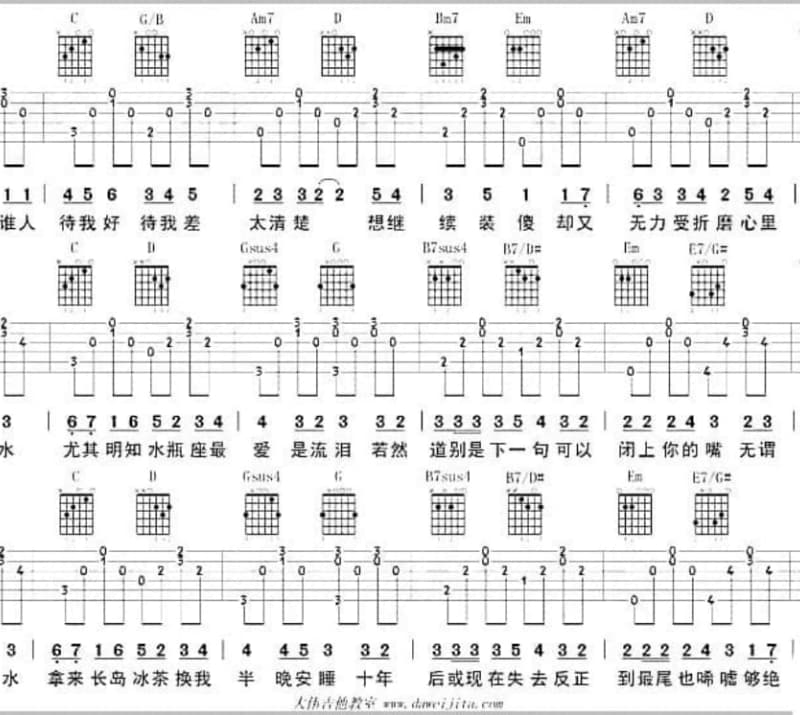 《志在远方》吉他谱_黑哥